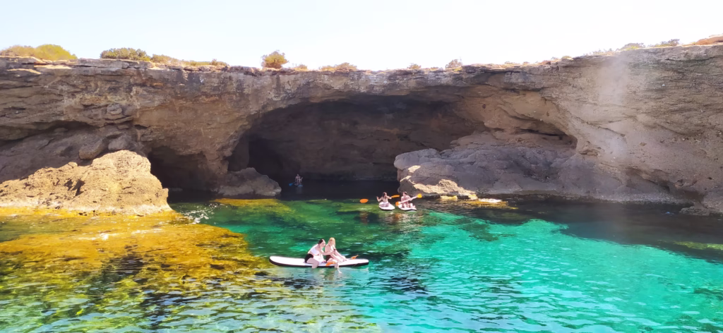 sea cave exploring with amazonia